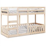 vidaXL Krevet na kat 90 x 190 cm od masivne borovine | shoptok.hr