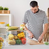 WAWOCS Košara za sadje z lesenim pokrovom | Shoptok.si