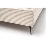 Meise Möbel Bež oblazinjena zakonska postelja s prostorom za shranjevanje z letvenim dnom 180x200 cm Matera – | Shoptok.si