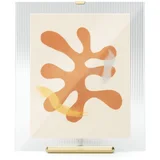 Steklen stoječ okvir v zlati barvi 26x30,5 cm Flute –