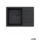 Milo Granitna sudopera Metro 62x44cm Lava stone ø90 | ePonuda.com