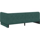  Kutni okvir kreveta Tamnozelena 100 x 200 cm Baršun | shoptok.hr