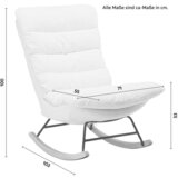 Bessagi Home gugalni fotelj devin, bela | Shoptok.si