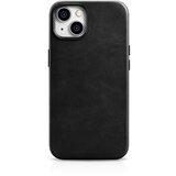 ICARER Magnetni usnjeni etui za iPhone 14 z črno usnjeno torbico MagSafe Oil Wax Premium Leather Case, (21522255) | Shoptok.si