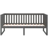  Dnevna postelja siva 90x190 cm trdna borovina, (21073743) | Shoptok.si