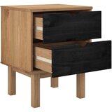  Noćni ormarić OTTA Crna 45 x 39 x 57 cm Masivna borovina - Crna | shoptok.hr