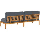  Set sofe s jastukom 2 pcs Antracit Čvrsto drvo akacije | shoptok.hr