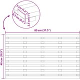  Prostirka za kupanje Smeđa 80 x 48 x 2,5 cm boja drva | Eponuda.com