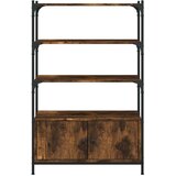  Knjižna omara 3-nadstropna dim. hrast 70x30x109,5 cm inž. les | Shoptok.si