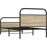vidaXL Okvir kreveta bez madraca boja hrasta sonome 100x200 cm drveni | shoptok.hr