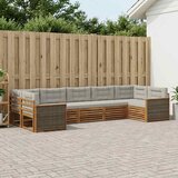 Set vanjskih sofa 7 kom. Prirodna i svjetlosiva | shoptok.hr