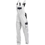  Delovne hlače z naramnicami Farmer Calais (bele s sivimi dodatki, velikost: 52)