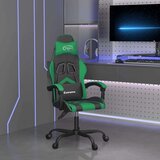 vidaXL Gaming stol črno in zeleno umetno usnje, (21377461) | Shoptok.si