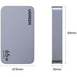 Ugreen polnilnik Nexode Pro 65W 3 portni ultra-slim USB Gan, 25356 | Shoptok.si