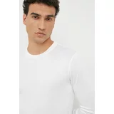 Emporio Armani Majica dugih rukava za muškarce, boja: bijela, glatki model