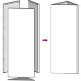 vidaXL Vrtna sadilica trokutasta 50 x 43 x 75 cm od čelika COR-TEN | shoptok.hr