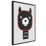  Slika - Decorative Alpaca (1 Part) Vertical 60x90 U crnom drvenom okviru | shoptok.hr