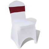  25 Bordo Rastezljivih Dekorativnih Traka za Stolice s Dijamantnom Kopčom | shoptok.hr
