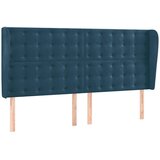  box spring s madracem LED tamnoplavi 160x200 cm baršun | shoptok.hr