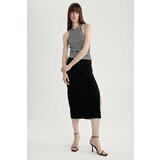 Defacto Straight Fit Normal Waist Ribbed Camisole Midi Skirt Cene