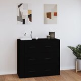 vidaXL Komoda crna 80 x 33 x 70 cm od konstruiranog drva Cijene