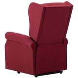  Masažna fotelja na podizanje od tkanine crvena boja vina | shoptok.hr