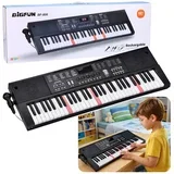 Električni klavir s klavijaturom i mikrofonom, 200 zvukova, 61 tipka, 78 cm