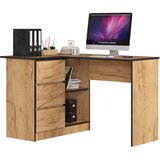 AKORD KOTNI PISALNA MIZA B16 124 cm LEVA 3 Predali HRASTOVA OBRT, (21702594) | Shoptok.si