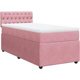  Box spring krevet s madracem ružičasti 80 x 200 cm baršunasti | shoptok.hr