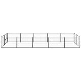  Kavez za pse crni 10 m² čelični | shoptok.hr
