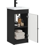  Kupaonski umivaonik s sudoperom Crna 42 x 40 x 84,5 cm | Eponuda.ba