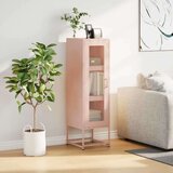 vidaXL Highboard Pink 36x39x123 cm Hladno valjano jeklo | Shoptok.si