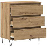  Stranska omara s predali iz umetnega hrasta 60x35x70 cm | Shoptok.si