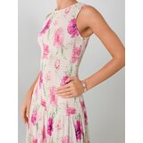 Sinsay Maxi haljina s naborima u cvjetnom uzorku | shoptok.hr