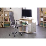 MID.YOU RAČUNALNIŠKA MIZA leseni material hrast sonoma | Shoptok.si