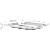  Posude Gastronorm 12 kom GN 1/4 20 mm od nehrđajućeg čelika | shoptok.hr