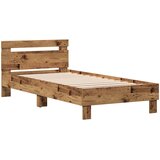  Okvir kreveta s uzglavljem Staro drvo 80 x 200 cm | shoptok.hr