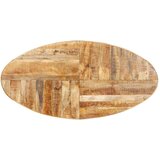  Blagovaonski stol ovalni 200 x 100 x 75 cm od grubog drva manga | shoptok.hr