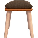  Tabure smeđi 45x29,5x35 cm od tkanine i umjetne kože | Shoptok.si