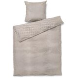 JUNA Siva/bež posteljina za krevet za jednu osobu/za produženi krevet od krepa 150x210 cm Bæk&Bølge – u