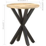  Bočni stolić 48 x 48 x 56 cm od masivnog drva manga | shoptok.hr