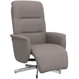 vidaXL Fotelj z oporo za noge taupe blago, (20929415) | Shoptok.si