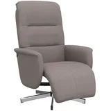 vidaXL Fotelj z oporo za noge taupe blago, (20929415)