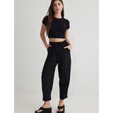 Trendyol Ženske pantalone TWOSS25PL00027, Crne | Eponuda.com