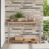 Vanjski stol s pohranom Prirodna i siva 110 x 35 x 75 cm | shoptok.hr