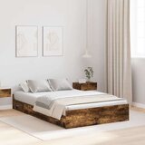 Krevet s ladicama Dimljeni hrast 120 x 190 cm Konstruirano drvo | Eponuda.com