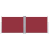 Tenda Zložljiva stranska tenda rdeča 120x1000 cm | Shoptok.si