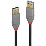 Lindy USB kabel USB 3.2 gen. 1 (USB 3.0) USB-A vtič\, USB-A vtič 1.00 m črna 36751, (20415685) | Shoptok.si