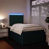  box spring s madracem tamnozeleni 120x190 cm baršunasti | shoptok.hr