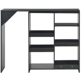  The Living Store Barska miza s premično polico črna 138x39x110 cm - Barska Miza, (21499535) | Shoptok.si